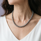 7.0-7.5mm White Freshwater Pearl Necklace - AAAA Quality