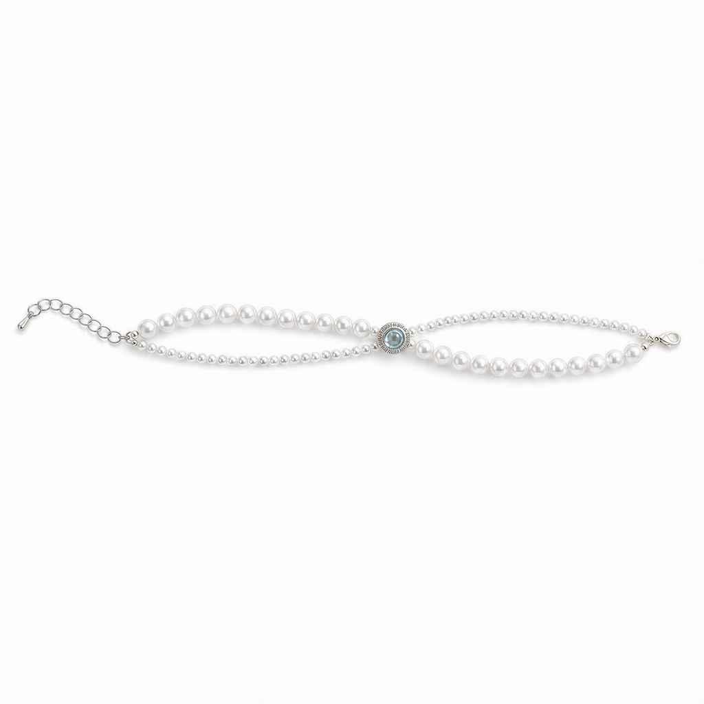 7.0-7.5mm White Freshwater Pearl Necklace, Bracelet & Earrings