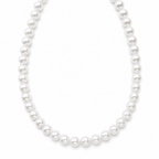 14K Gold Japanese Akoya Pearl Tincup Necklace